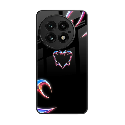 Prism Heart back phone cover | glass case for oneplus 13