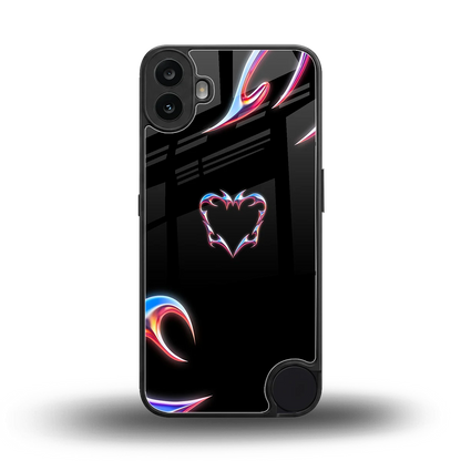 Prism Heart back phone cover | glass case for cmf nothing phone 1