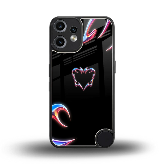 Prism Heart back phone cover | glass case for cmf nothing phone 2 pro