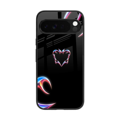Prism Heart back phone cover | glass case for google pixel 10 pro xl