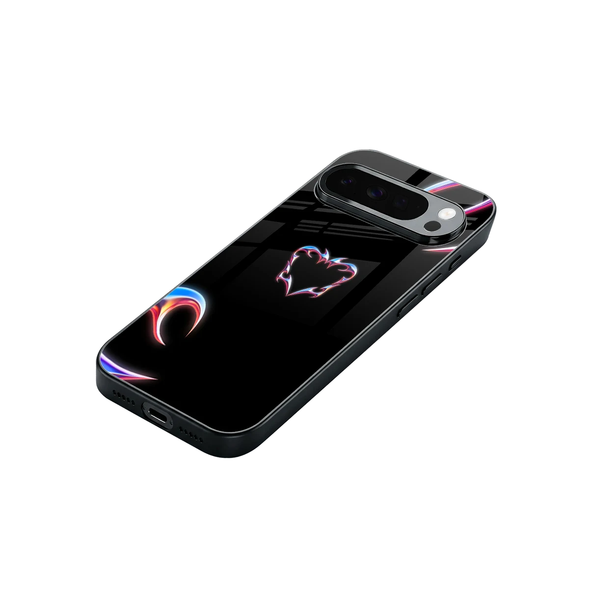 Prism Heart stylish phone case for google pixel 10 pro xl | glossy glass and slim fit