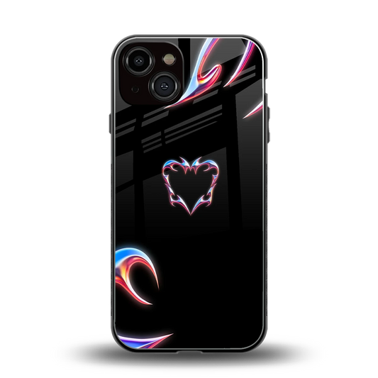 Prism Heart back phone cover | glass case for iphone 14