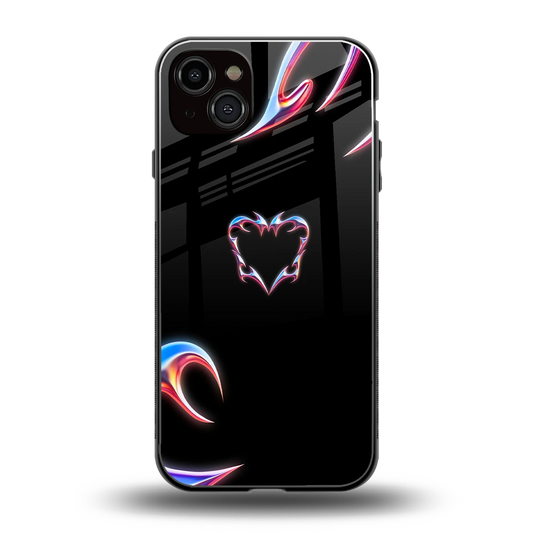 Prism Heart back phone cover | glass case for iphone 14 plus