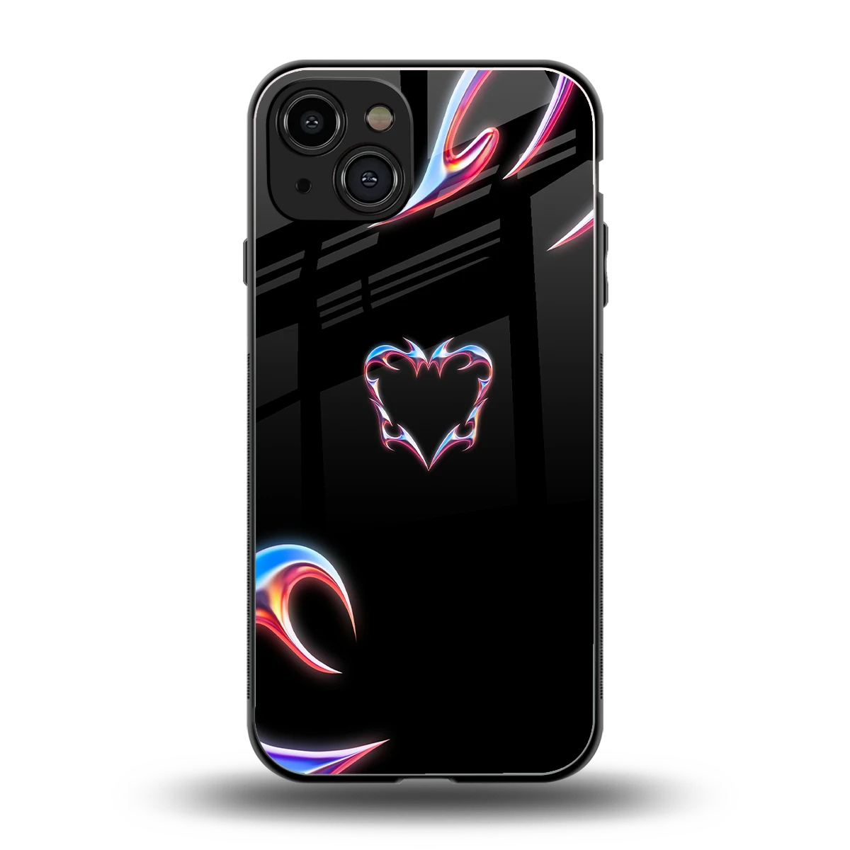 Prism Heart back phone cover | glass case for iphone 15