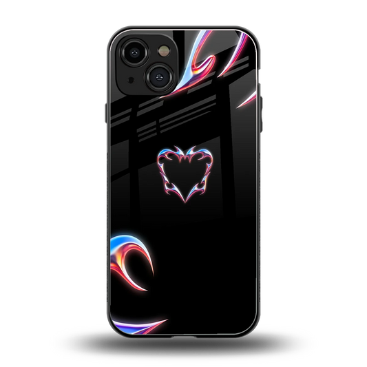 Prism Heart back phone cover | glass case for iphone 15