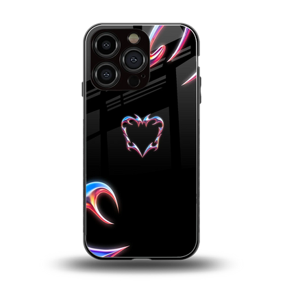Prism Heart back phone cover | glass case for iphone 16 pro