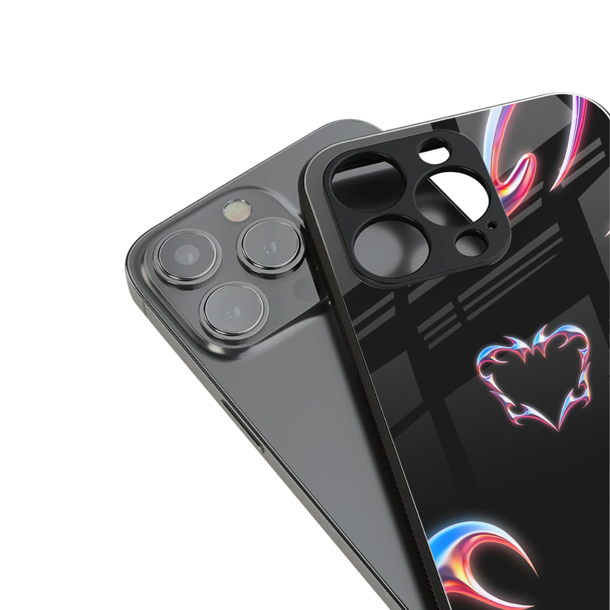 Prism Heart Phone Case for Iphone 16 | Glass Case