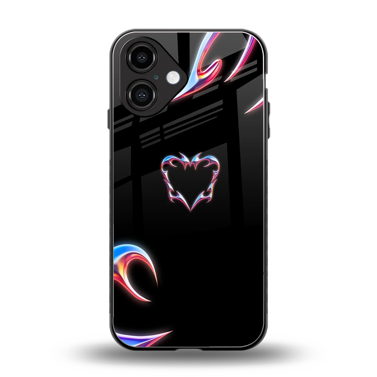 Prism Heart back phone cover | glass case for iphone 16