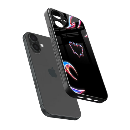 Prism Heart sleek iPhone 16 cover with tempered glass back and TPU edges