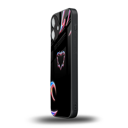 Prism Heart iPhone 16 mobile cover | shockproof glass phone case