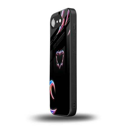 Prism Heart iphone 16e mobile cover | shockproof glass phone case