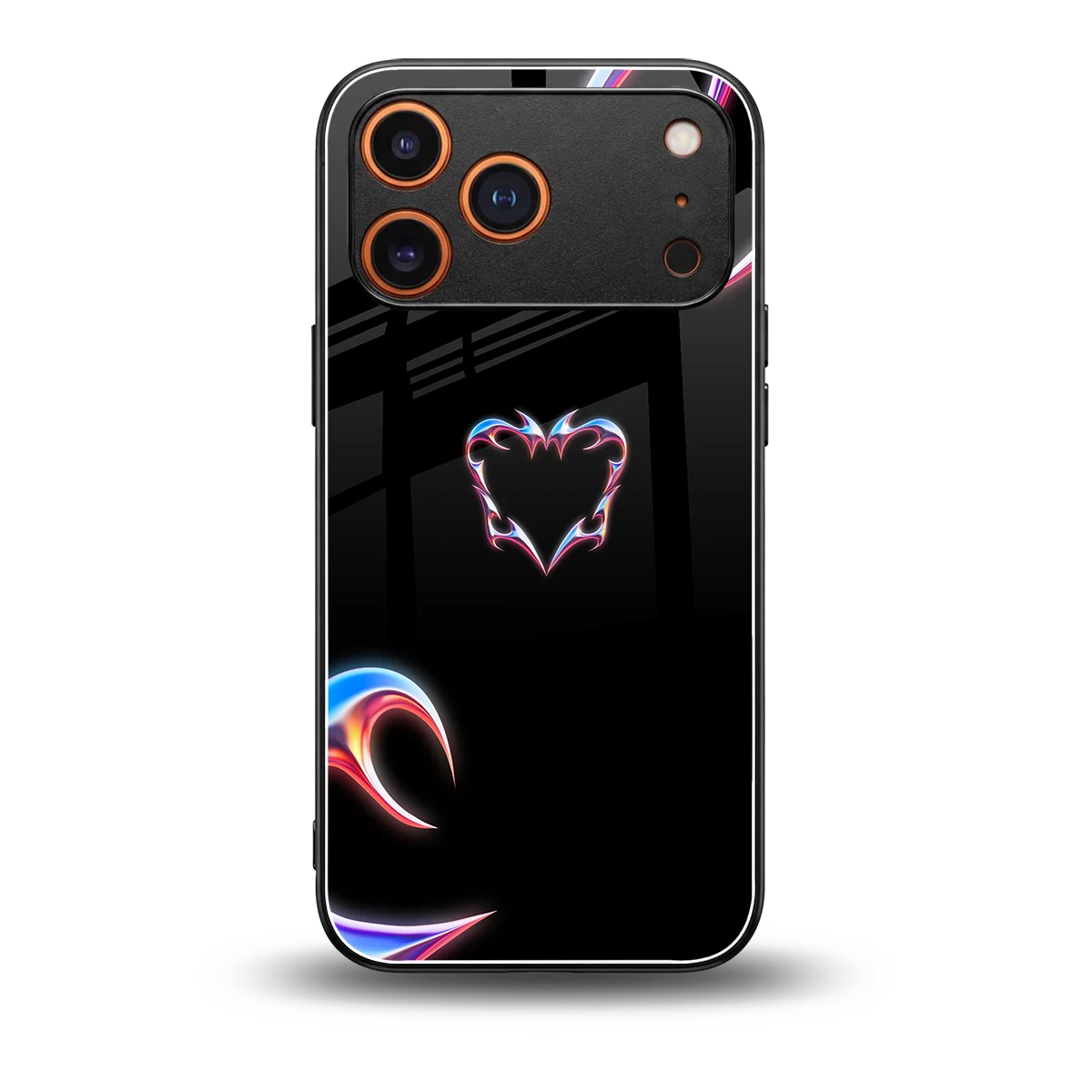 Prism Heart back phone cover | glass case for iphone 17 pro