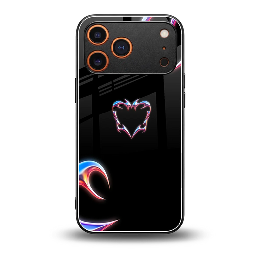 Prism Heart back phone cover | glass case for iphone 17 pro max