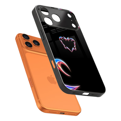 Prism Heart sleek iphone 17 pro cover with tempered glass back and TPU edges