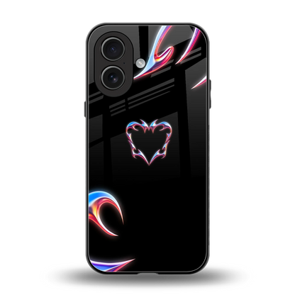 Prism Heart back phone cover | glass case for iphone 17