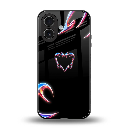 Prism Heart back phone cover | glass case for iphone 17