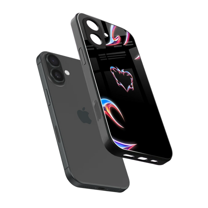 Prism Heart sleek iphone 17 cover with tempered glass back and TPU edges