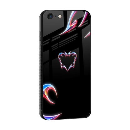 Prism Heart sleek iphone 6s cover with tempered glass back and TPU edges