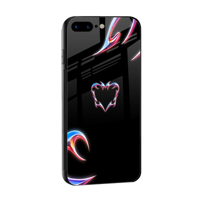 Prism Heart sleek iphone 8 plus cover with tempered glass back and TPU edges
