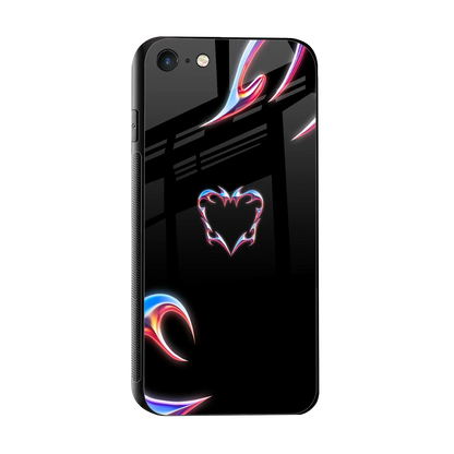 Prism Heart sleek iphone 7 cover with tempered glass back and TPU edges
