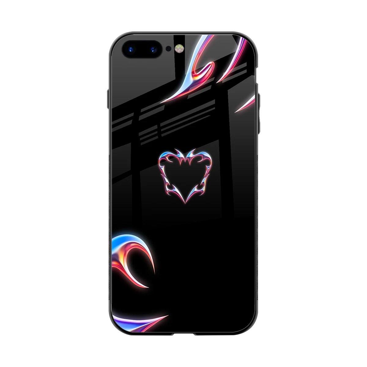 Prism Heart back phone cover | glass case for iphone 8 plus