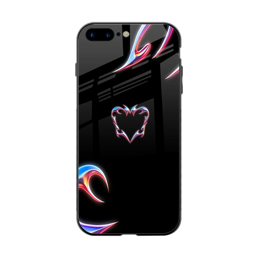 Prism Heart back phone cover | glass case for iphone 8 plus