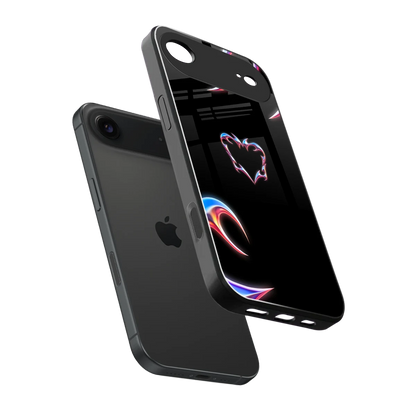 Prism Heart sleek iphone air cover with tempered glass back and TPU edges