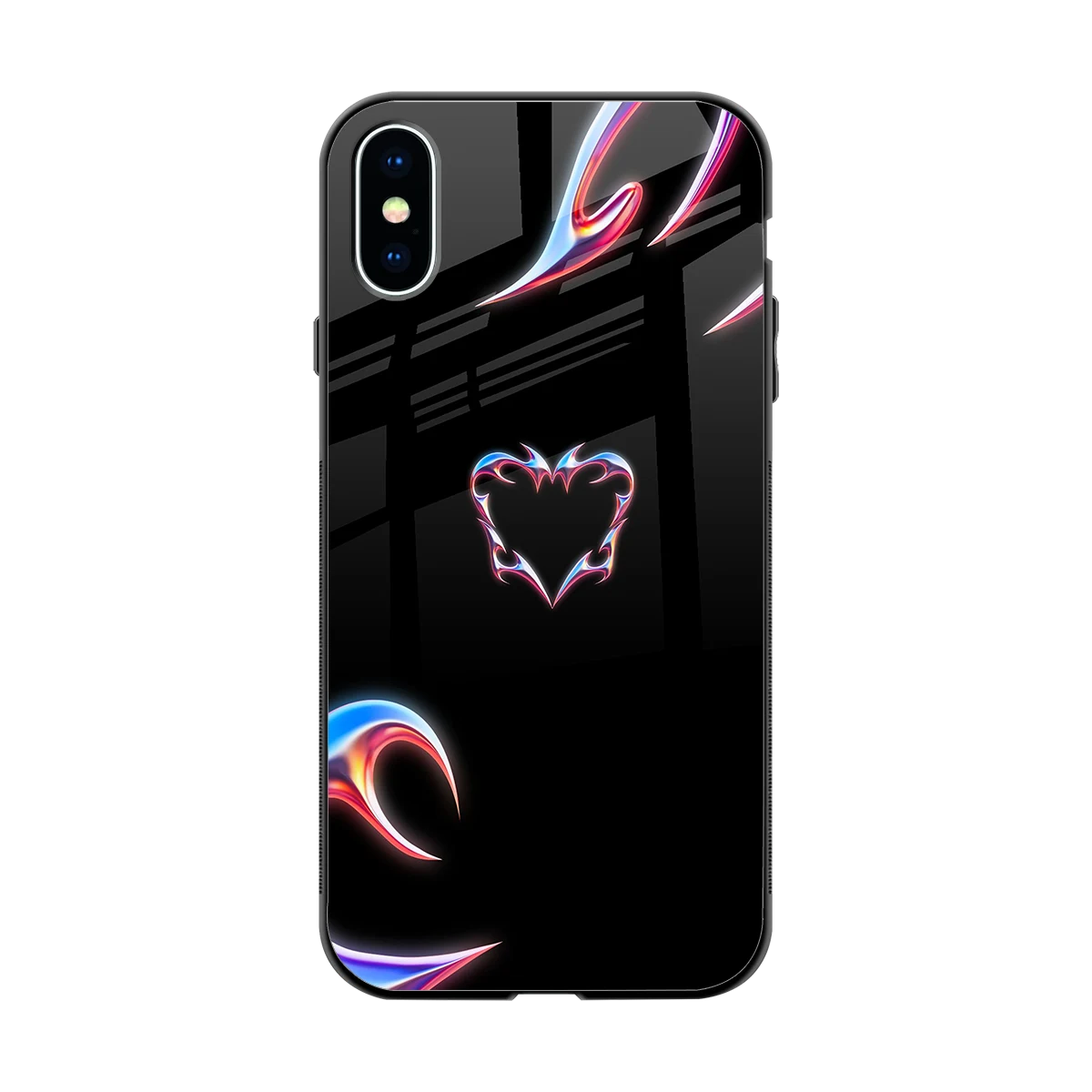 Prism Heart back phone cover | glass case for iphone xs