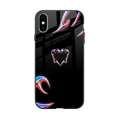 Prism Heart back phone cover | glass case for iphone xs