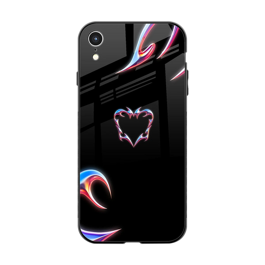 Prism Heart back phone cover | glass case for iphone xr