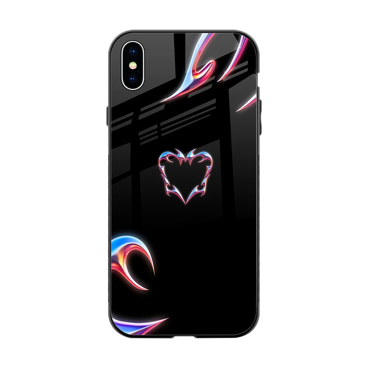 Prism Heart back phone cover | glass case for iphone xs max