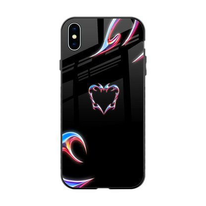 Prism Heart back phone cover | glass case for iphone xs max