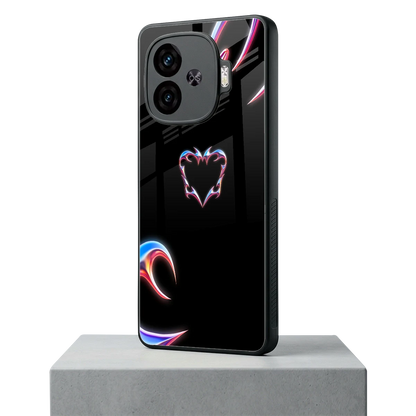 Prism Heart iqoo neo 10r 5g mobile cover | shockproof glass phone case