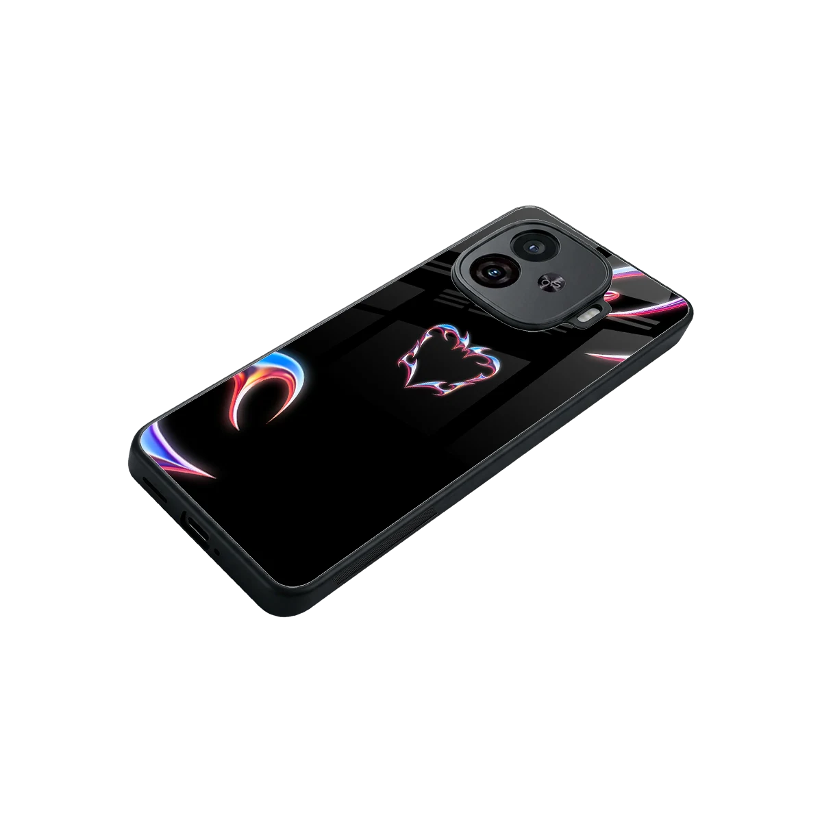 Prism Heart stylish phone case for iqoo neo 10r 5g | glossy glass and slim fit