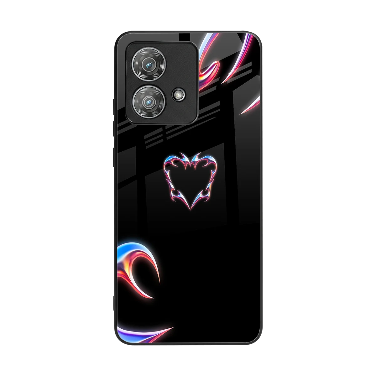 Prism Heart back phone cover | glass case for motorola edge 40 neo 5g