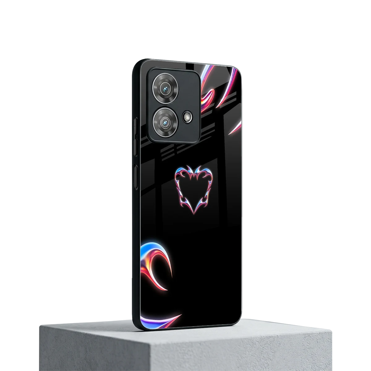 Prism Heart motorola edge 40 neo 5g mobile cover | shockproof glass phone case