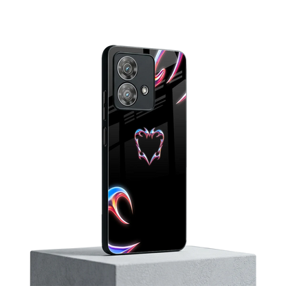 Prism Heart motorola edge 40 neo 5g mobile cover | shockproof glass phone case