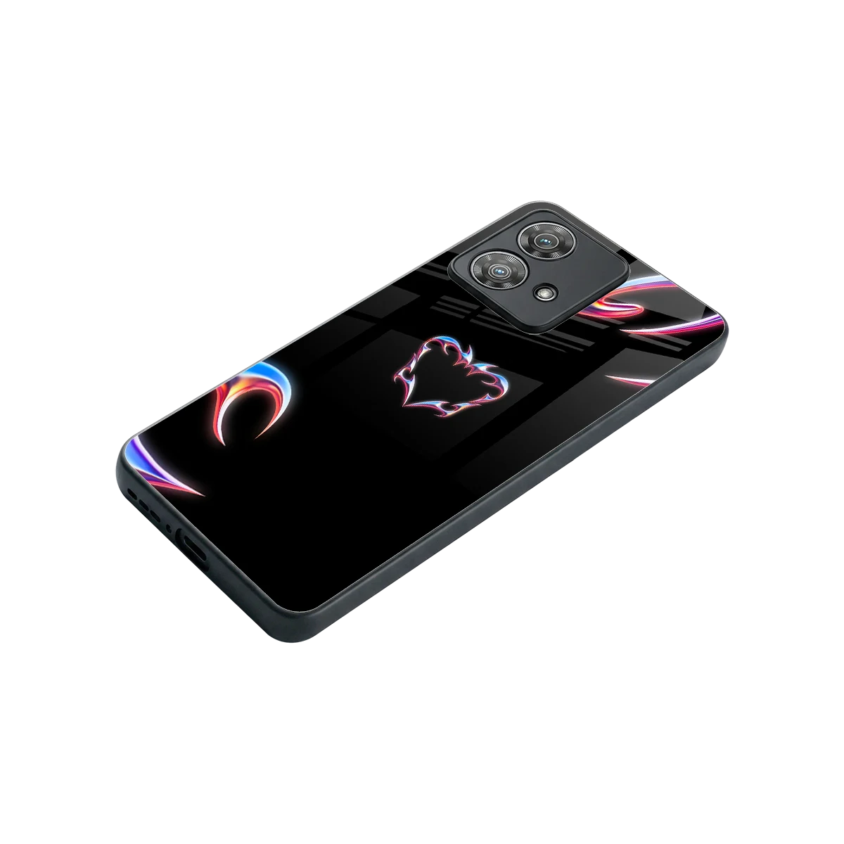 Prism Heart stylish phone case for motorola edge 40 neo 5g | glossy glass and slim fit
