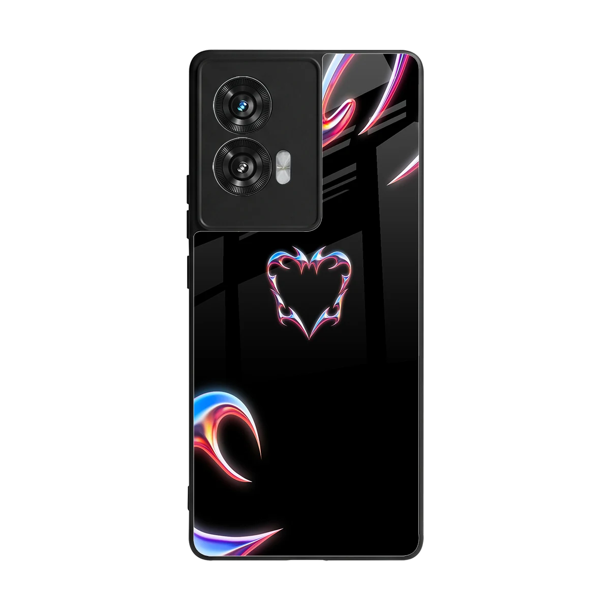 Prism Heart back phone cover | glass case for motorola edge 50 fusion