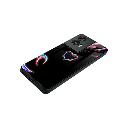 Prism Heart stylish phone case for motorola edge 50 fusion | glossy glass and slim fit