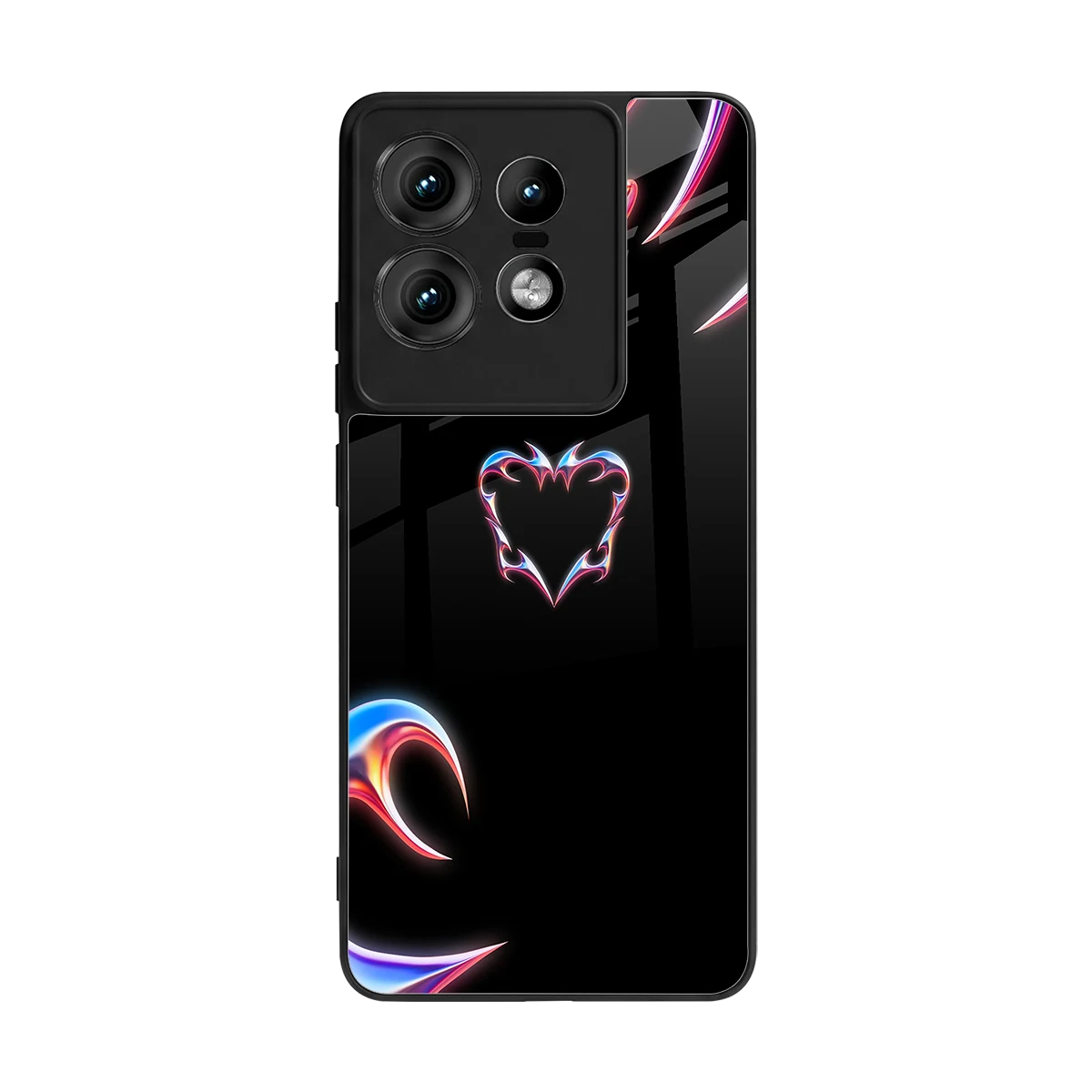 Prism Heart back phone cover | glass case for motorola edge 50 pro