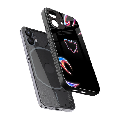 Prism Heart sleek nothing phone 2 cover with tempered glass back and TPU edges