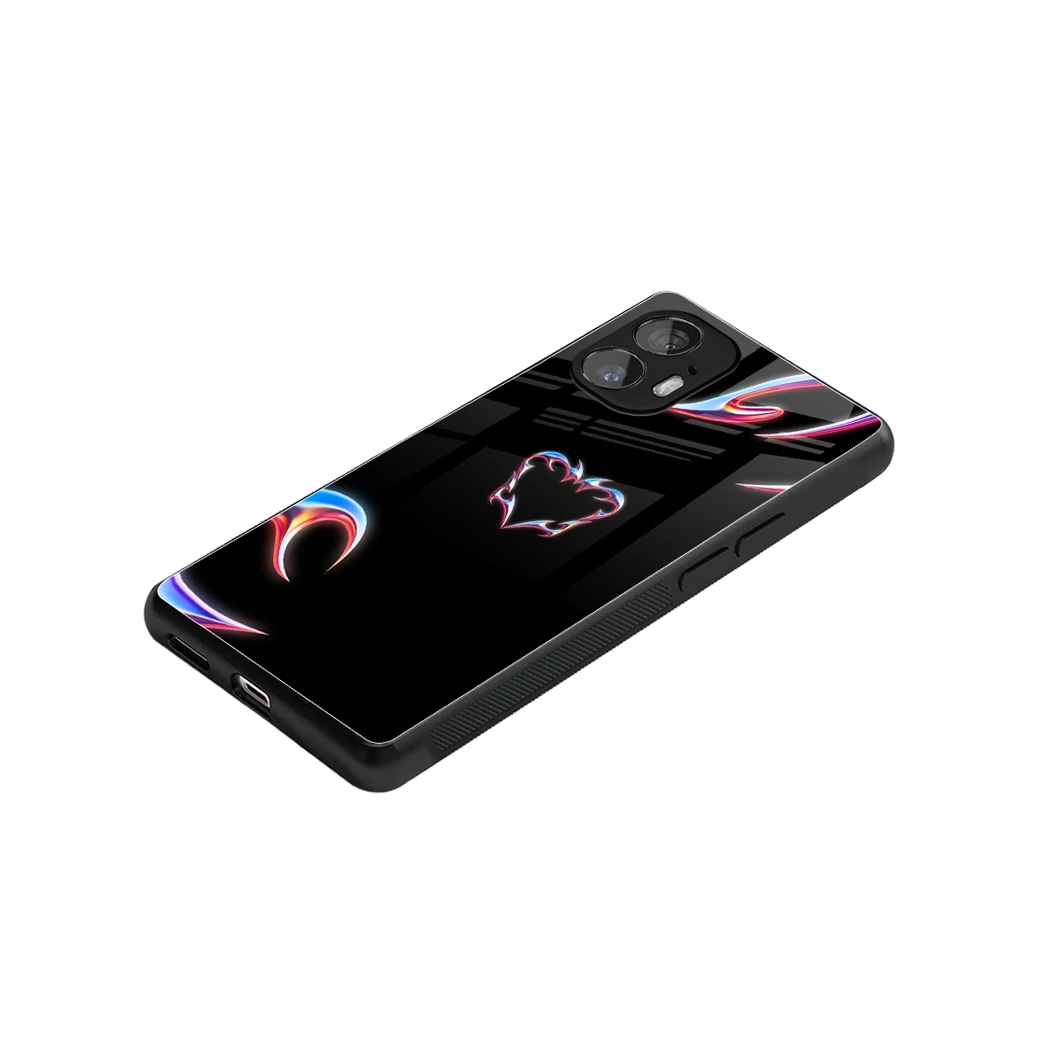 Prism Heart stylish phone case for nothing phone 2 | glossy glass and slim fit