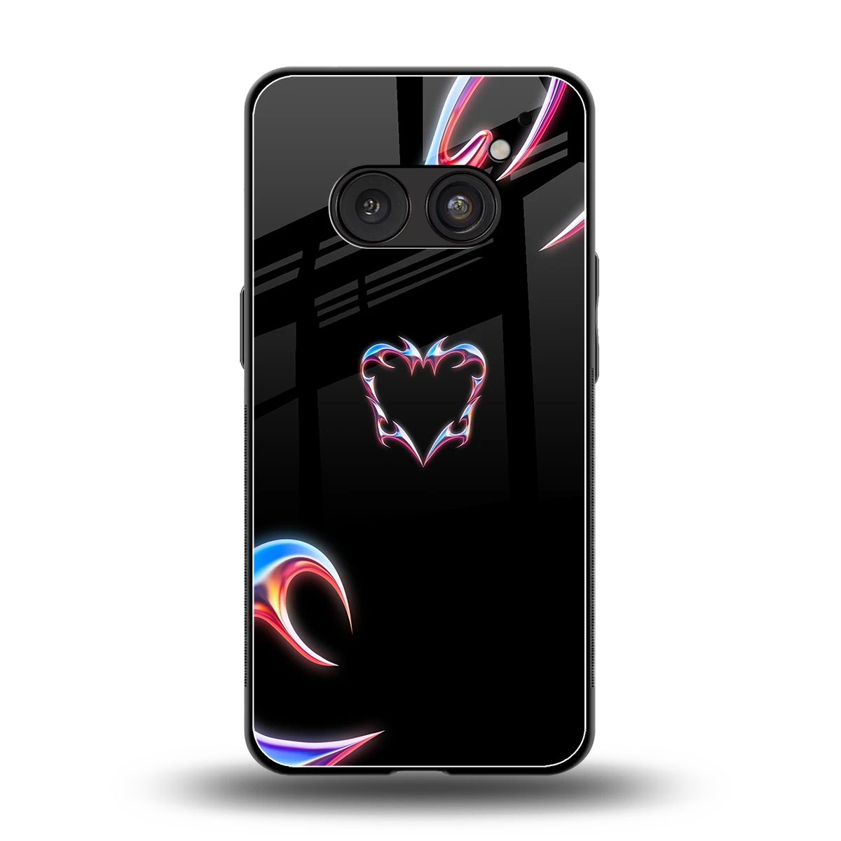 Prism Heart back phone cover | glass case for nothing phone 2a plus