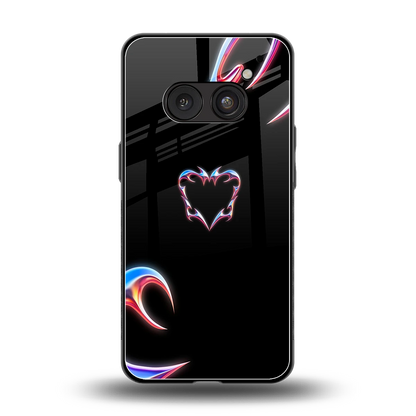 Prism Heart back phone cover | glass case for nothing phone 2a plus