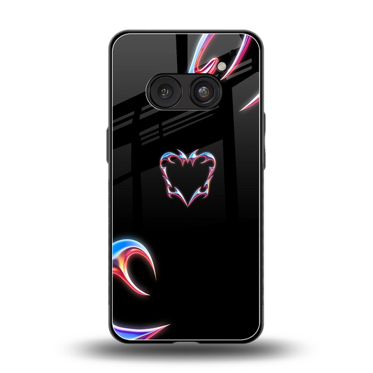 Prism Heart back phone cover | glass case for nothing phone 2a plus