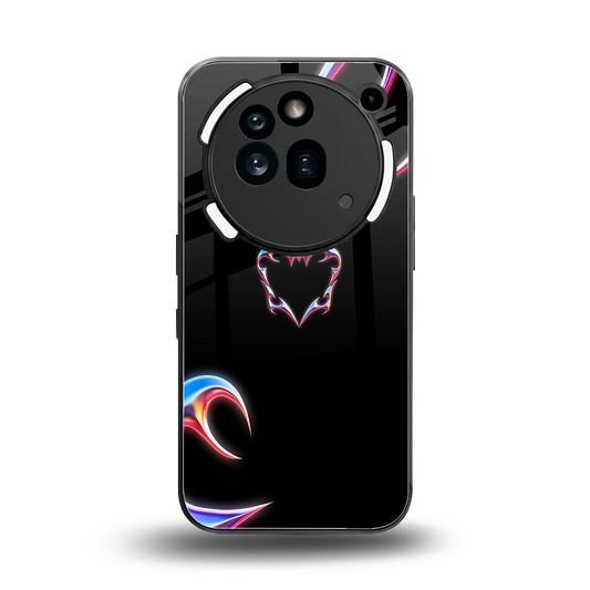 Prism Heart back phone cover | glass case for nothing phone 3a pro