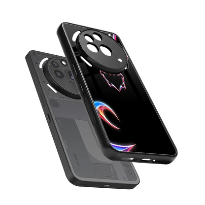 Prism Heart sleek nothing phone 3a pro cover with tempered glass back and TPU edges