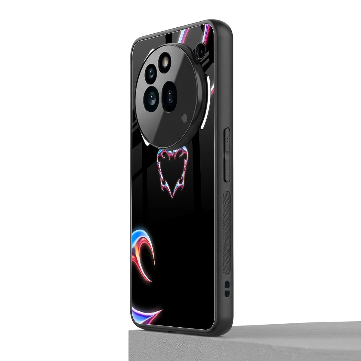 Prism Heart nothing phone 3a pro mobile cover | shockproof glass phone case