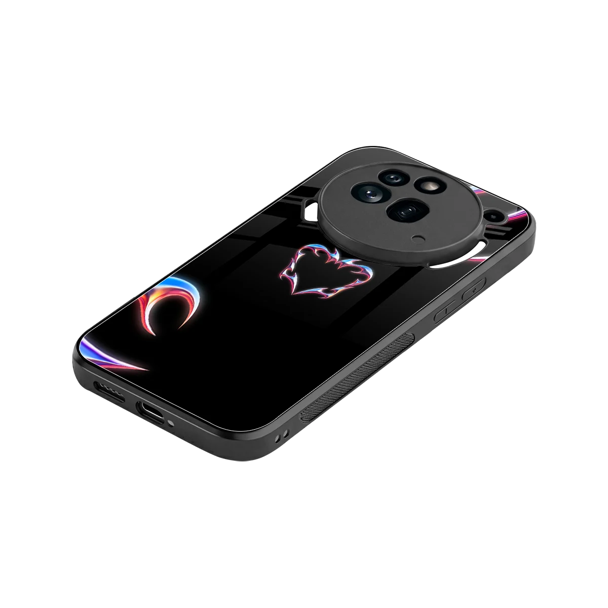 Prism Heart stylish phone case for nothing phone 3a pro | glossy glass and slim fit